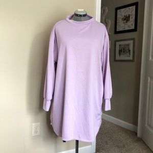 Nasty Gal light purple sweatshirt dress
